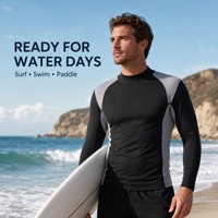 Haut de combinaison de plongée pour homme 2 mm en néoprène, idéal pour le surf