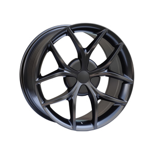 Cerchio in Lega da 19 Pollici a Razze Sdoppiate Nero Satinato 5x120 PCD, Costruzione Robusta, Adatto per <span class=keywords><strong>BMW</strong></span> Serie 3 5 7 X3 X5 <span class=keywords><strong>X6</strong></span> - Product Image 1
