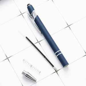 Promotional Gift Multifunction Ball <b>Pen</b> <b>with</b> <b>Stylus</b> Tip Soft Touch Screen <b>Pen</b> 2 in 1 Custom Logo Luxury Metal Ballpoint <b>Pens</b> - Product Image 3