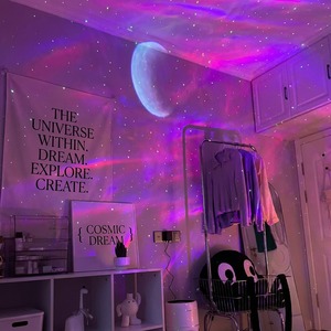 Projecteur <span class=keywords><strong>Ciel</strong></span> Étoilé LED Moderne avec Haut-Parleur, Lampe d'Ambiance Romantique Rechargeable USB/Batterie pour Couples - Product Image 6