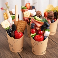 Porte-gobelet en papier à frites français populaire, tasse de qualité alimentaire pour collation