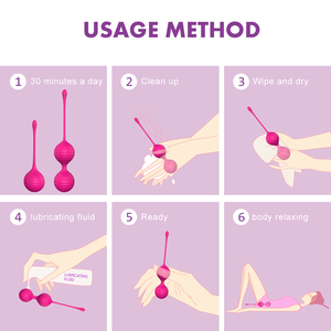QIYI Bestseller Sexprodukte Smart Balls Set Beckenbodentrainer für Frauen Medizinisches Weiches Silikon Sexspielzeug Kegel Ben Wa Kugeln - Product Image 4