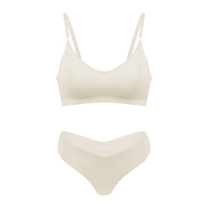 New Design <b>Ladies</b> Sports Underwear Set V-Neck <b>Thong</b> and Breathable Yoga Bra Transparent Sexy Style - Product Image 6