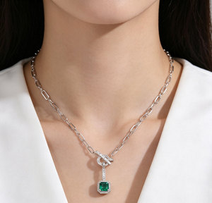 Collar de Plata 925 con Cristal Brillante para Fiestas, Uso Diario, Regalos de Cumpleaños para Sorprender a Chicas - Product Image 3