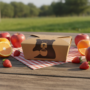 Boîte à emporter pour sushis en papier kraft de qualité alimentaire, toutes tailles, faible MOQ, impression de <span class=keywords><strong>logo</strong></span> personnalisée, meilleur prix, auto-érectible, avec lamination mate, pour restauration rapide - Product Image 1