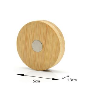 Imán Redondo de Bambú Personalizado para Refrigerador, Imanes de Madera en Blanco para Grabado Láser, para Sujetar Papel - Product Image 2
