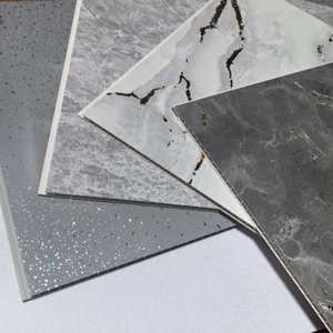 Paneles de Pared de <span class=keywords><strong>PVC</strong></span> con Diseño de Mármol Moderno, Ecológicos, Impermeables, Revestimiento de Pared Integrado para Baño, Instalación Rápida para Uso Doméstico - Product Image 6