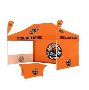 Gazebo Luar Ruangan Lapis Ganda Aluminium Oxford Polyester yang Dapat Disesuaikan 3x3 10x10 Tenda Pameran Dagang Acara Olahraga - Product Image 1