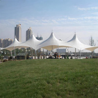 Toldo de PVDF Personalizado, Cubierta de Gran Escala para Paisajes, Parques, Lugares Turísticos, Garajes, Cobertizos, Escuelas, Estructura de Membrana Impermeable