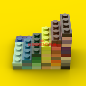 ตัวต่อ BEBRICKS ชุดที่ 3710 แผ่น 1x4 ของเล่นตัวต่อสร้างสรรค์ DIY สีสันสดใส MOC ชุดตัวต่อสำหรับเด็ก - Product Image 6