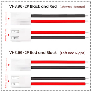 Doppel-Einzelkopf-Kabel VH3.96mm 2P Verbindungskabel 2-poliges Anschlusskabel 0,75 Quadrat 18AWG Schwarz Rot 22AWG Automobil IP66 Verzinnt - Product Image 6
