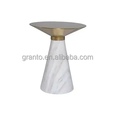 शीर्ष मात्रा सोने स्टेनलेस स्टील शीर्ष कॉफी टेबल सेट साइड टेबल घर उपयोग फर्नीचर