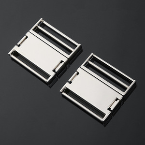 Flat Metal Side Release Buckle Silver Durable For Bags And Clothing Adjustable <b>Webbing</b> Backpacks Garment Belt Buckles - Product Image 3