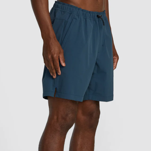 Pantalones Cortos Deportivos de Cintura Alta para Hombre, con Logotipo Personalizado, Color Sólido, 100% Poliéster, Secado Rápido, Talla Grande, para Playa - Product Image 3