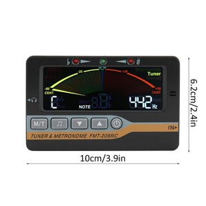 เครื่องเคาะจังหวะอิเล็กทรอนิกส์แบบ3อิน1พร้อมคลิปหนีบปิ๊กอัพอุปกรณ์เครื่องดนตรีลม - Product Image 5