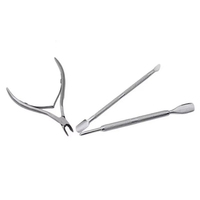 Kit de manucure et pédicure professionnel en acier inoxydable – Coupe-cuticules, repousse-cuticules, ciseaux et outil de suppression des peaux mortes