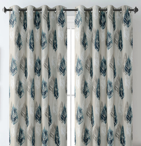 Rideaux occultants magnétiques à motif de plantes, panneau isolé thermique, économie d'énergie, pour chambre à coucher - Product Image 2