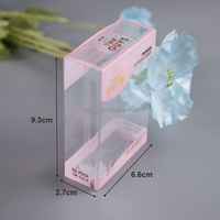 Boîte d'emballage cadeau personnalisée pliable en PVC PET PP plastique transparent recyclable pour vernis à ongles en gel, parfum et huile essentielle