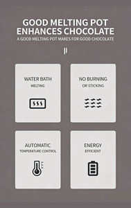 Máquina de Derretimento de Chocolate Comercial HENITUER C11854 com Controle Preciso de Temperatura e Aquecimento por Circulação de Ar Quente - Product Image 3