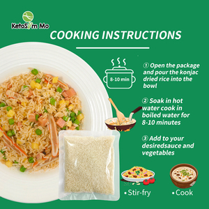 Arroz Konjac Seco Ketoslimmo Sin Azúcar, Apto para <span class=keywords><strong>Dieta</strong></span> Keto, Shirataki de Alta Calidad, Sin Gluten, Sabor Puro, Apto para Diabéticos - Product Image 4