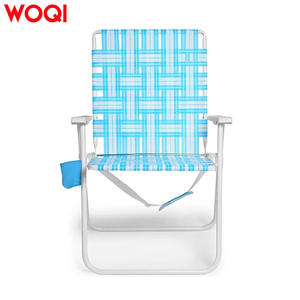 Silla de Playa Plegable Woqi, Marco de Aluminio, Color Azul Cielo, Portátil, para Exteriores, Camping, Jardín, Tamaño Extra Grande para Adultos - Product Image 3