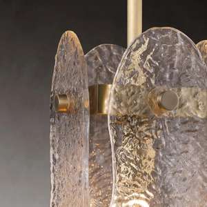 Lámpara colgante de techo de cristal de estilo moderno OEM lámpara de escalera lámpara de araña decorativa moderna artística - Product Image 3