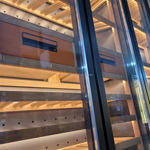 Wine bar armadi formato su misura in legno <span class=keywords><strong>di</strong></span> faggio mensola <span class=keywords><strong>di</strong></span> visualizzazione refrigeratore <span class=keywords><strong>di</strong></span> <span class=keywords><strong>vino</strong></span> armadio casa soggiorno <span class=keywords><strong>vino</strong></span> refrigeratore cantina <span class=keywords><strong>di</strong></span> stoccaggio - Product Image 3