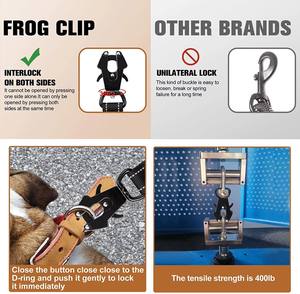 कार सीट बेल्ट और कनेक्टर त्वरित रिलीज/क्लैंप के साथ एडजस्टेबल कुत्ते पट्टा - Product Image 4