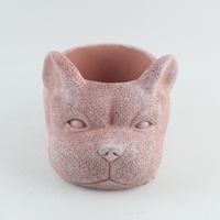 Pot Bunga Desain Hewan Lucu Grosir Kelinci dan Anak Ayam Warna Pink untuk Sukulen dan Bonsai
