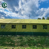 Meilleure tente à une chambre, durable, résistante à l'eau, quatre saisons, en toile verte, pour 100 personnes (surplus militaire)