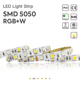 SMD 5050 RGB + W 60 leds/M DC24V ứng dụng điều khiển màu sắc thay đổi LED Strip với 3-năm bảo hành cho chiếu sáng nhà - Product Image 2