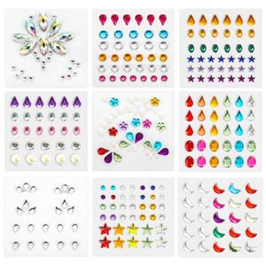 Rhinestoneอัญมณีสติกเกอร์Selfกาวที่มีสีสันติดอัญมณีBlingหัตถกรรมเครื่องประดับคริสตัลสติกเกอร์ตกแต่งสติกเกอร์เพชร - Product Image 2
