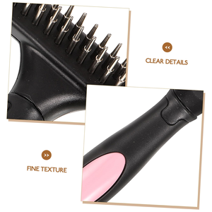 Brosse de toilettage pour animaux à double rangée, en acier inoxydable, pour enlever les poils de chien, peigne métallique de nettoyage pour animaux - Product Image 3