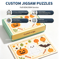 Puzzle en papier durable personnalisé, jeu de voyage, jeux éducatifs pour les tout-petits