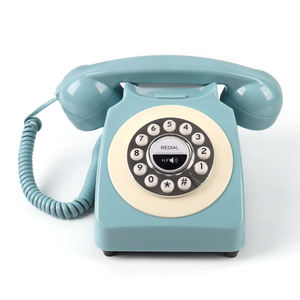 <span class=keywords><strong>Téléphone</strong></span> <span class=keywords><strong>fixe</strong></span> sans fil rétro écologique vert, adaptateur anti-radiation pour appels téléphoniques fixes et mobiles, connexion <span class=keywords><strong>Bluetooth</strong></span> automatique - Product Image 1