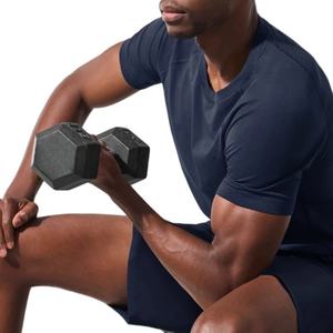 OEM Nouveauté Prix bas Logo personnalisé 100% coton Coupe ajustée Tricoté Séchage rapide Imprimé Vêtements de sport T-shirt athlétique pour hommes - Product Image 6