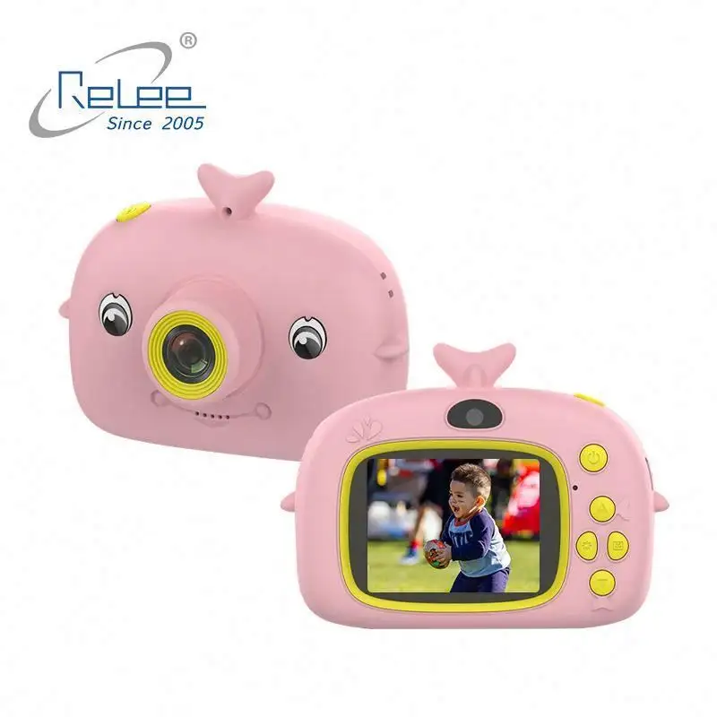 Amazon Hot Sale Kids Cameras Digital Photo Video Camcorder Toys Mini Cute 2.0inch HD Screen Cartoon Children's Camera For Child