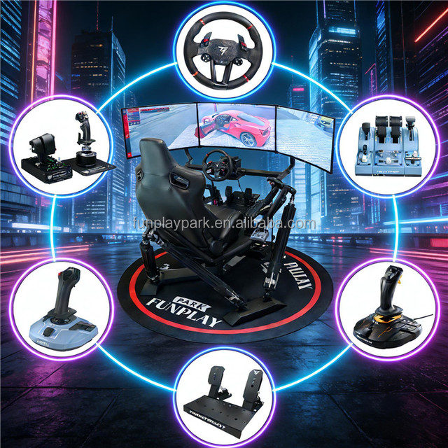 720 Degree VR Flight Simulator Cockpit 360 VR Chair Indoor 9D 360 Rotation Roller Coaster Simulator Gaming
