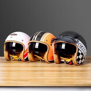 Nuovo casco retrò stagionale per uomo donna moto elettrico pedalata guida casco di sicurezza ABS materiale quattro stagioni di crociera generale - Product Image 6