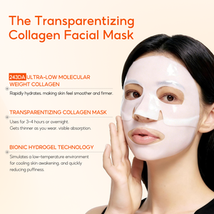 <span class=keywords><strong>LANBENA</strong></span>-<span class=keywords><strong>Mascarilla</strong></span> facial de colágeno para blanquear la piel, máscara facial antienvejecimiento, soporte Oem - Product Image 3