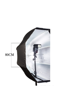 Estúdio fotográfico de 80cm, difusor de guarda-chuva octogono para speedlite flash fotografia acessórios lightbox - Product Image 6