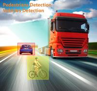 Bus 7 pouces moniteur camion DVR système de caméra véhicule piétonnier détecteur d'angle mort système de sécurité camion BSD AI caméra moniteur