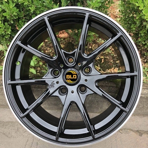 Jantes en alliage d'aluminium BLD, après-vente, noires, 16, <span class=keywords><strong>17</strong></span>, 18, 19 <span class=keywords><strong>pouces</strong></span>, 5x100, 5x114.3, 5x112, jantes en alliage, ET 35MM - Product Image 1
