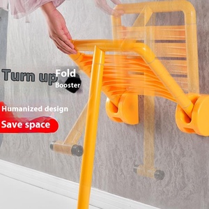 Modern Stainless Steel Folding Stool Wall-Mounted Shower Seat for <strong>Elderly</strong> Safety Toilet <strong>Chair</strong> for Disabled Guests Bathrooms - Product Image 2