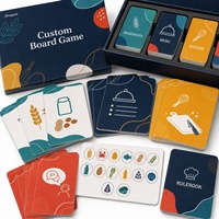 Jeu de cartes personnalisé en carton pour la formation aux allergènes alimentaires dans l'hôtellerie, 2 à 6 joueurs, emballage personnalisé