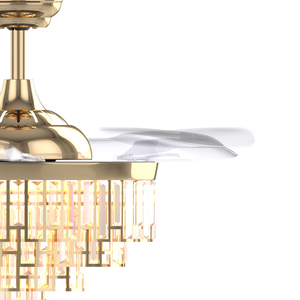 Thông Minh Quạt Trần Điều Khiển Và Ánh Sáng Dimmer Chuyển Đổi 42 Inch Có Thể Thu Vào Vô Hình Trang Trí Đèn Chùm Fan Ánh Sáng - Product Image 4