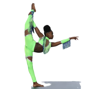 Uniformes de baile Majorette personalizados directos de fábrica: ropa de rendimiento de calidad superior para competiciones de jazz <span class=keywords><strong>latino</strong></span> y Majorette - Product Image 5