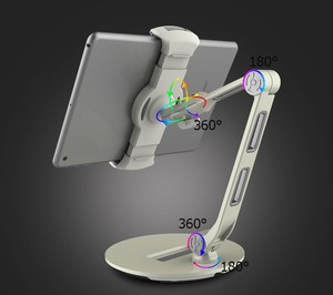 Soporte de cuello de cisne Digital para tableta y <span class=keywords><strong>pc</strong></span>, base de suelo ajustable para iPad 2/3 - Product Image 6