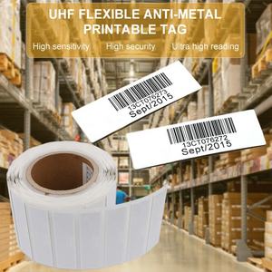 Etiqueta RFID UHF flexible de papel PET recubierto, etiqueta RFID pasiva en varios tamaños, impresión personalizada para el seguimiento de inventario en almacenes - Product Image 3