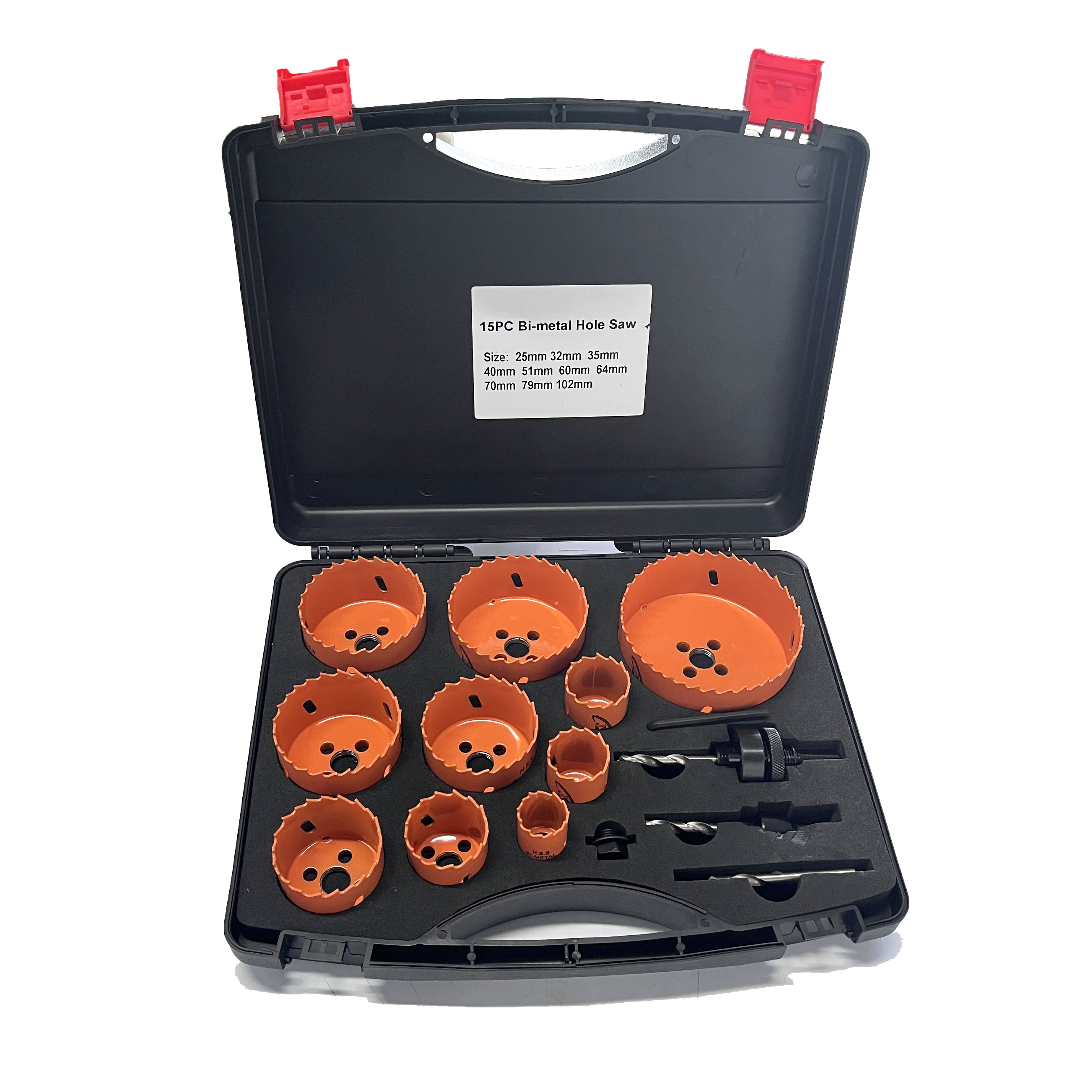 Bi-metal Hole Saw Mata Bor Hss Hole Saw Set Pemotong dengan Arbor untuk Kayu dan Logam